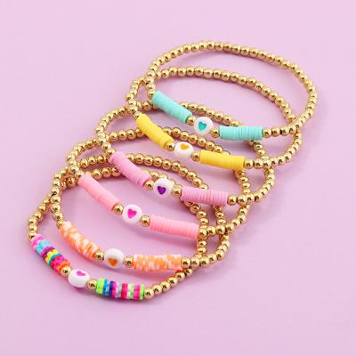 China Pottery Bohemian Colorful Soft Bohemian Colorful Soft Bracelet Friendship Rope Bracelet Pottery Love Ball Bracelet Friendship Rope Bracelet for sale