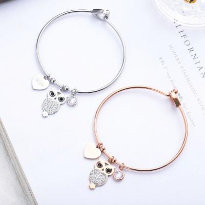 China wholesale owl eye devil bracelet stainless steel jewelry stainless steel jewelry pendant owl eye devil bracelet stainless steel jewelry pendant wholesale custom pendant bracelet for sale