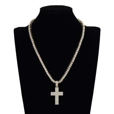 China Wholesale Jesus cross necklace eco-friendly hiphop necklace couples necklace zircon hip hop jewelry pendant for sale