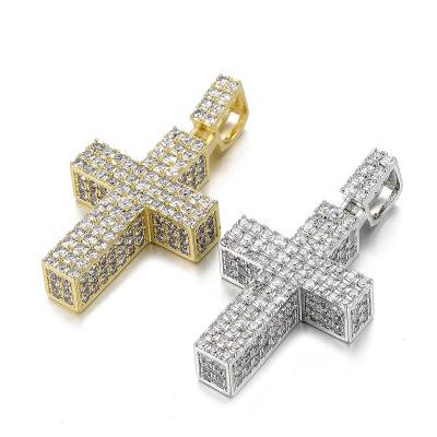 China Wholesale Eco-friendly cross pendant hiphop necklace couples necklace zircon hip hop jewelry for sale