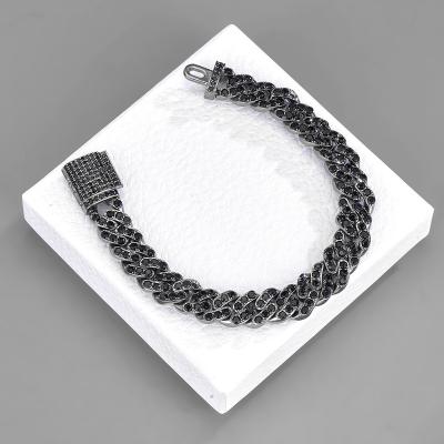 China 11 Mm Miami Box Hip Hop Necklace Mens Cuban Chain Necklace Heavy Metal Jewelry Eco-Friendly for sale