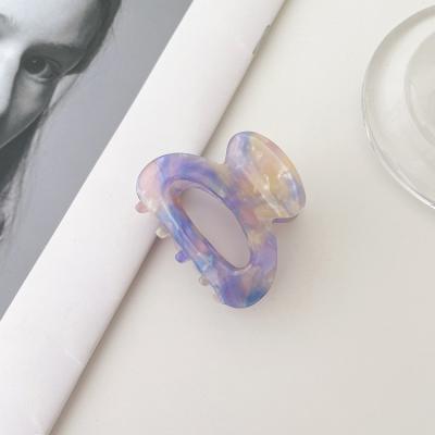 China Decorate Acetate Hair Claw Clips Hairpin Mini Acetic Acid Hair Blow Clip Korean Top Claw Custom Acetate Hair Claw for sale