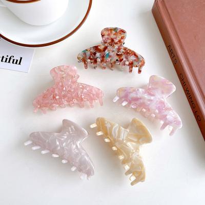 China Decorate Acetate Hair Claw Clips New Fashion Korean Hair Claw Simple Fairy Hair Clips For Women Claw Wholesale Customized for sale