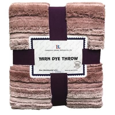 China Disposable Faux Fur Super Soft Blanket Throw Blanket for sale