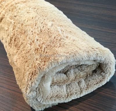 China 100% Anti-Static Plush Knitting Fabric Polyester PV Fleece Fabric for sale