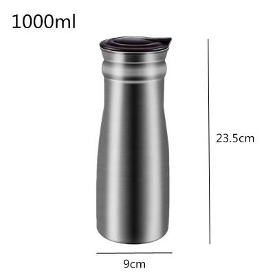 China Korean Style Drinkware Stainless Steel 0.8L And 1.0L Water Kettle By Cooling Sustainable Jug Water With PP Lid for sale