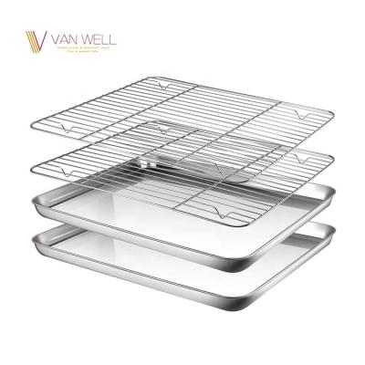 China SUSTAINABLE STAINLESS STEEL GRILLING TRAY AND COOLING GRILL PAN AND GN HOLDER HOLDER SET for sale