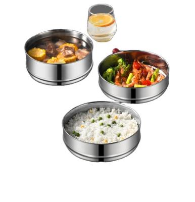 China 2 Layer Child Sustainable Stainless Steel, Easy-take Away, Food Packaging, Non-Toxic and Healthy, Heated Metal Food Bowl for sale