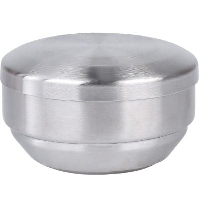 China Stainless Steel Good Luck Double Wall Disposable Vacuum Insulated Korean Traditional Rice Bowl With Lid for sale