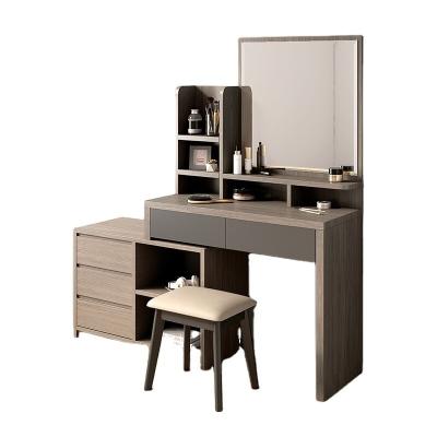 China Modern design white dressing table dressing table modern wood bedroom furniture with mirror drawer factory direct sales for sale