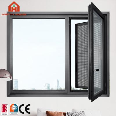 China Magnetic Chinese American Style Foil Supplier Sound Proof Casement Window for sale