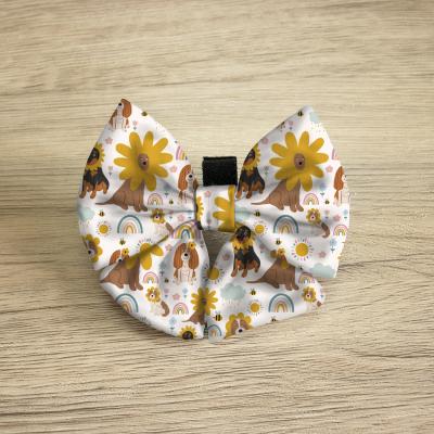 China Viable Pet Accessories 2021 Best Selling Colorful Durable Dog Grooming Bow Tie Collar Custom Wholesale Sublimation Bows for sale