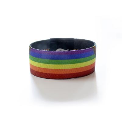 China Wholesale Woven Cheaper Wrist Bands Eco-friendly Manufacturing Label RFID Wristband Wristband Festival Exhibition for sale