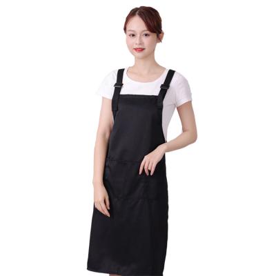 China Modern Design Outstanding Quality Polyester Fiber Cleaning Cooking Half Chef Apron For Chefs Uniforms for sale