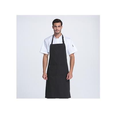 China Unisex Factory Direct Sales Modern Design Polyester Fiber BBQ Custom Logo Senior Chef Apron for sale