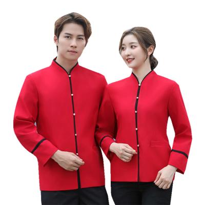 China restaurant & Specialized Bar Factory Price Design Hotel Fast Food Restaurant Waiter Uniform for sale