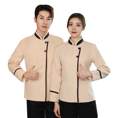 China Various Colors Hotel Logo Cleaner Uniform For Housekeeping Staff Available Custom Work for sale