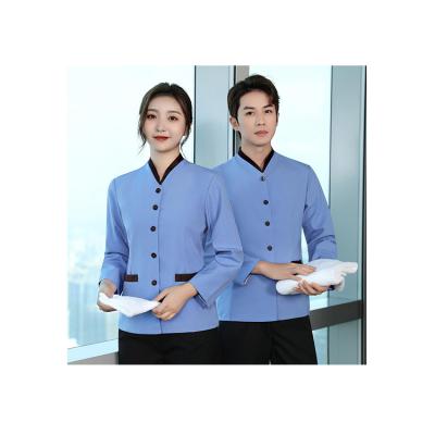 China Wholesale Various Colors Hotel Manufacturer Available Staff Restaurant Cleaning Uniform for sale