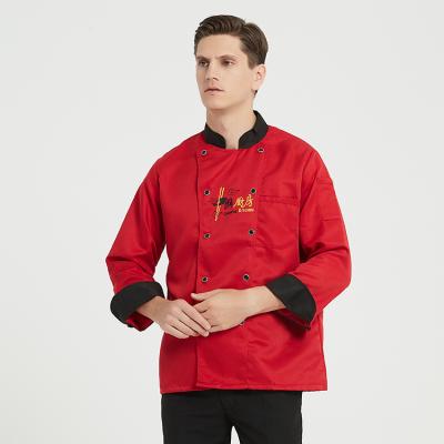 China restaurant & Bar China Factory Supply Custom Logo French Restaurant Singapore Restaurant Chef Uniforms for sale