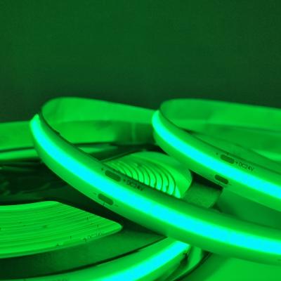 China Certified Green sigle color LED Strip Lights Cob with 480 Leds 24V Dimmable for Colorful Lighting Solutions for sale