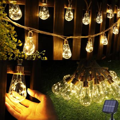 China 20Ft solar led powered outdoor decorative fairy christmas String Lights for sale