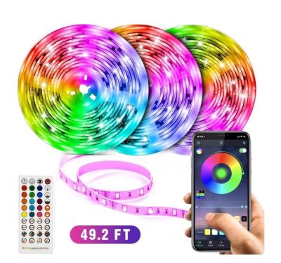 China Adjustable Brightness RGBIC LED Light Strip With Music Sync Timer Customized for sale