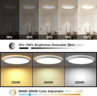 China Metal Hardwired 1800 Lumens Ceiling Light RGBIC 3000K - 6500K Color Temp 100 - 220V for sale