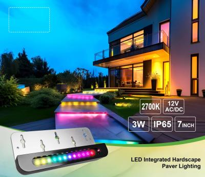 China 3W RGB BLE Mesh Outdoor Step Lights Wall Mounted Light With Motion Sensor for sale