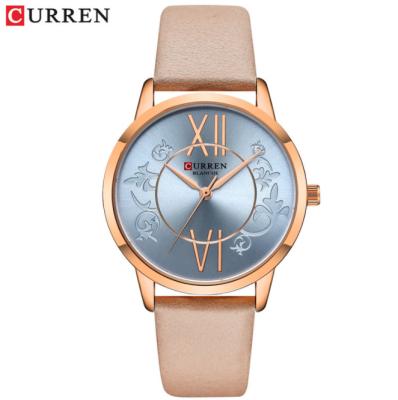 China CURREN 9049 luxury waterproof ladies watch new style waterproof belt watch simple print ladies quartz watches for sale