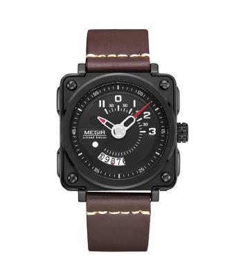 China Unique fashionable unique male top brand quartz date casual men's quartz wrist watch 2040 leather sports watch for men for sale