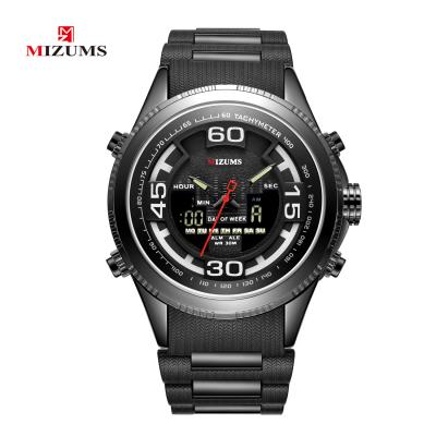 China MIZUMS quartz casual luxury military sports fashion waterproof brand digital watch male clock for sale