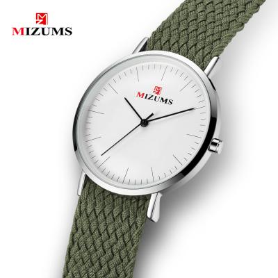 China MIZUMS Top Brand Waterproof Fashion Watch Men Fashion Women's Watch Nylon Strap Waterproof Student Quartz Wrist Watch Gift for sale