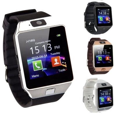 China Touch Screen Wholesale Mobile Watch Phones Camera SIM Video Cal Touch Screen Reloj Inteligente Smartwatch DZ09 Smart Watch for sale