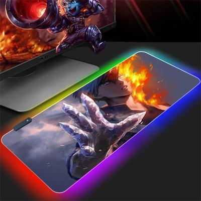 China Large HEATING led mouse pad for gaming, led mouse pad, led space mouse pad for sale