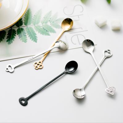 China Viable Viable Engrave Logo Gold Silver Spoon Bulk Stainless Steel Cutlery Engraved Teaspoon for sale