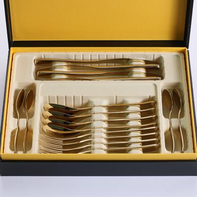 China 16pcs Stainless Steel Flatware Sustainable High Quality Flatware Cutlery Set In Giftbox Package for sale