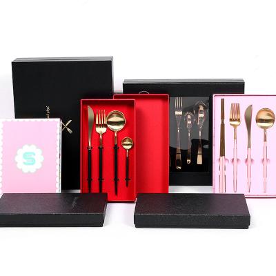 China Modern Modern 4pcs 16pcs 24pcs Stainless Steel Cutlery Gift Box Set For Birthday Wedding Party for sale