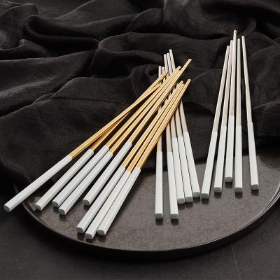 China Wholesale Color Stainless Steel Viable Viable Chinese Metallic Custom Materials Chopsticks for sale