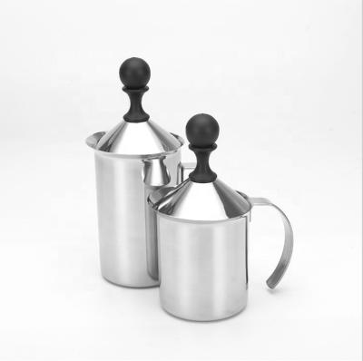 China Stocked Stocked Milk Frother Christmas Online Shopping Coffee Sets Stainless Steel Frother for sale