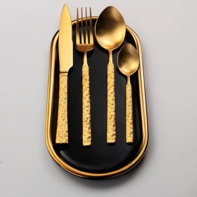 China Sustainable Stainless Steel Silverware Titanium Gold For Party Wedding for sale