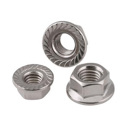 China M5 M6 M8 Heavy Industry Carbon Steel Hex Flange Nuts for sale