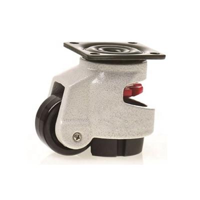 China PIVOT Nylon Wheel Top Plate Footmaster GD-60F Leveling Caster With Load Rating 250 Kg for sale