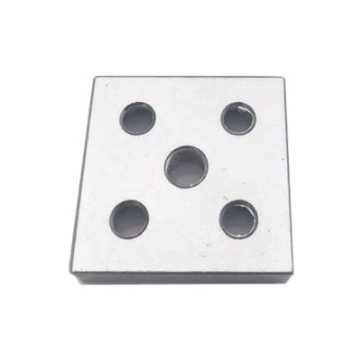 China M12/M14/M16 Alu Threaded Hole Square Form Bottom End Closed Connector for sale