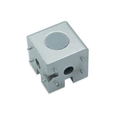 China Alu-alloy 3030 Printer Components Extrusion Aluminum Corner Cube Bi-Directional Socket Holder For V Slot Extrusions Profile for sale