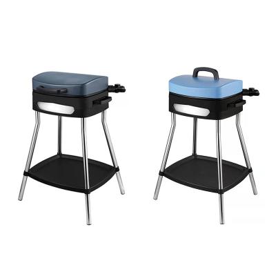 China Hot Sales Vertical Adjustable Height Standing Easy Move Portable Electric Grill Outdoor Party BBQ Grills for sale