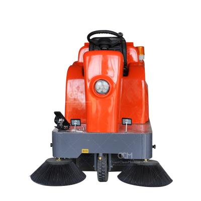 China Industrial Factory Floor Sweeper With Double Side Brooms for sale