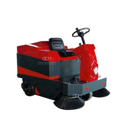 China Hotels OCM-C360 Electric Outdoor Sweeper Rideon Floor Sweeper Industrial Parking Lot Vacuum Sweeper for sale