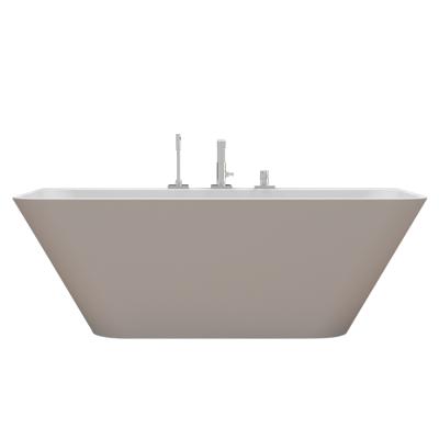 China Freestanding factory for sale luxury white solid surface freestanding bathtub for sale