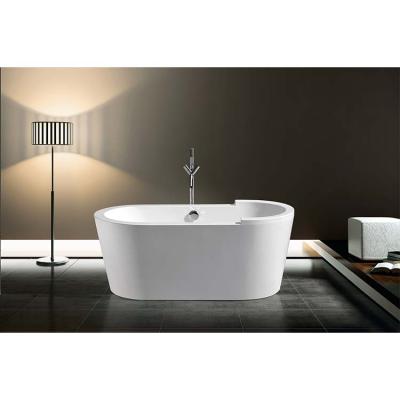 China Large Freestanding Classic Bathroom After Standard Eco-friendly Single Acrylic Freestanding Bathtubs for sale