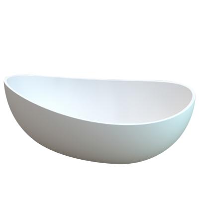 China Resin Free Solid Artificial Stone Hot Sale Outdoor Stone Free Standing Soaking Tubs for sale